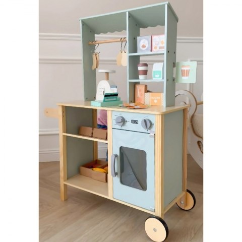 WOOPIE GREEN Sklepik Duży Wielofunkcyjny Drewniany Stragan Food Truck 73 el WOOPIE GREEN Sklepik Duży Wielofunkcyjny Drewniany Stragan Food Truck 73 el