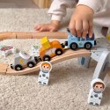 TOOKY TOY Drewniana Kolejka Kosmiczna Zestaw Tory TOOKY TOY Drewniana Kolejka Kosmiczna Zestaw Tory