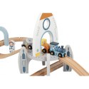 TOOKY TOY Drewniana Kolejka Kosmiczna Zestaw Tory TOOKY TOY Drewniana Kolejka Kosmiczna Zestaw Tory