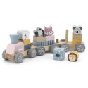 VIGA PolarB Drewniana Kolejka z wagonikami i zwierzątkami do ciągnięcia Montessori VIGA PolarB Drewniana Kolejka z wagonikami i zwierzątkami do ciągnięcia Montessori