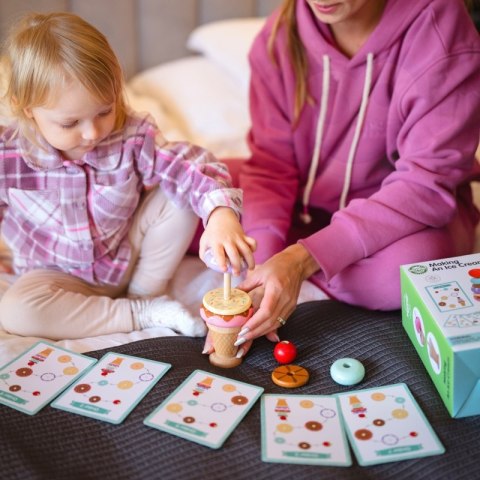 WOOPIE GREEN Drewniane Lody Układanka Montessori Cukiernia 12 el. FSC WOOPIE GREEN Drewniane Lody Układanka Montessori Cukiernia 12 el. FSC