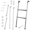 Drabinka do trampoliny ogrodowej schodki uniwersalna metalowa 86,5 x 37 cm Drabinka do trampoliny ogrodowej schodki uniwersalna metalowa 86,5 x 37 cm
