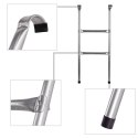 Drabinka do trampoliny ogrodowej schodki uniwersalna metalowa 86,5 x 37 cm Drabinka do trampoliny ogrodowej schodki uniwersalna metalowa 86,5 x 37 cm