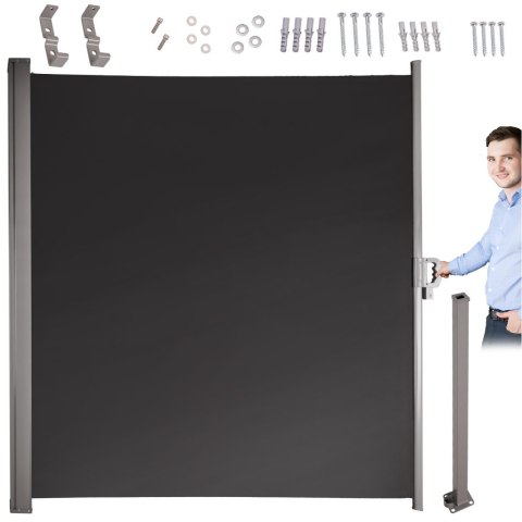Markiza boczna tarasowa LUARO parawan zwijana 160 x 300 cm Markiza boczna tarasowa LUARO parawan zwijana 160 x 300 cm