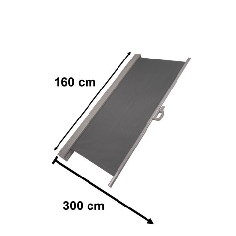 Markiza boczna tarasowa LUARO parawan zwijana 160 x 300 cm Markiza boczna tarasowa LUARO parawan zwijana 160 x 300 cm