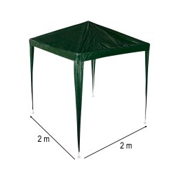 Pawilon ogrodowy namiot imprezowy handlowy altana zielony 2 x 2 m