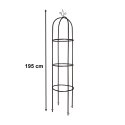 Pergola ogrodowa kolumnowa słup kolumna dzwon stojak na róże kwiaty pnące metalowa 195 cm Pergola ogrodowa kolumnowa słup kolumna dzwon stojak na róże kwiaty pnące metalowa 195 cm