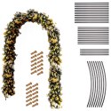 Pergola ogrodowa łuk uchwyt na róże kwiaty bluszcz pnącza metalowa 240 x 140 cm Pergola ogrodowa łuk uchwyt na róże kwiaty bluszcz pnącza metalowa 240 x 140 cm
