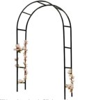 Pergola ogrodowa łuk uchwyt na róże kwiaty bluszcz pnącza metalowa 240 x 140 cm Pergola ogrodowa łuk uchwyt na róże kwiaty bluszcz pnącza metalowa 240 x 140 cm