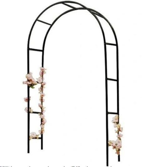 Pergola ogrodowa łuk uchwyt na róże kwiaty bluszcz pnącza metalowa 240 x 140 cm Pergola ogrodowa łuk uchwyt na róże kwiaty bluszcz pnącza metalowa 240 x 140 cm