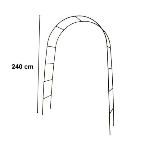 Pergola ogrodowa łuk uchwyt na róże kwiaty bluszcz pnącza metalowa 240 x 140 cm Pergola ogrodowa łuk uchwyt na róże kwiaty bluszcz pnącza metalowa 240 x 140 cm