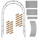 Pergola ogrodowa łuk uchwyt na róże kwiaty bluszcz pnącza metalowa 240 x 140 cm Pergola ogrodowa łuk uchwyt na róże kwiaty bluszcz pnącza metalowa 240 x 140 cm