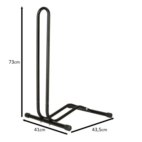 Stojak rowerowy RALLEX na rower pojedynczy metalowy czarny Stojak rowerowy RALLEX na rower pojedynczy metalowy czarny