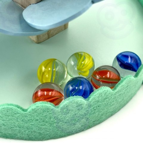 Tooky Toy Drewniana Kolorowa Wieża Wirująca dla Dzieci Tooky Toy Drewniana Kolorowa Wieża Wirująca dla Dzieci
