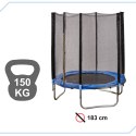 Trampolina ogrodowa dla dzieci siatka 183cm 6ft 150kg Trampolina ogrodowa dla dzieci siatka 183cm 6ft 150kg