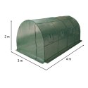 Tunel foliowy ogrodowy szklarnia na warzywa rośliny 4x3x2 m Tunel foliowy ogrodowy szklarnia na warzywa rośliny 4x3x2 m