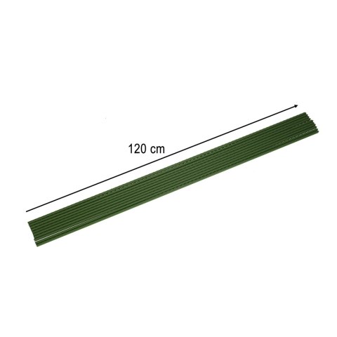 Tyczka palik podpora na pomidory ogórki kwiaty rośliny powlekane tyczki 120 cm 10 szt Tyczka palik podpora na pomidory ogórki kwiaty rośliny powlekane tyczki 120 cm 10 szt
