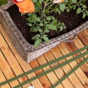 Tyczka palik podpora na pomidory ogórki kwiaty rośliny powlekane tyczki 120 cm 10 szt Tyczka palik podpora na pomidory ogórki kwiaty rośliny powlekane tyczki 120 cm 10 szt
