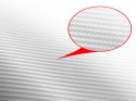 Folia rolka carbon 4D biała 1,52x30m