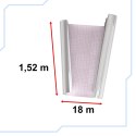 Folia rolka lustrzana lustro chrom srebrna 1,52x18m Folia rolka lustrzana lustro chrom srebrna 1,52x18m