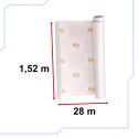 Folia rolka matowa gładka biała 1,52x28m Folia rolka matowa gładka biała 1,52x28m