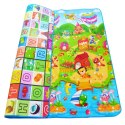 Mata edukacyjna piankowa dwustronna składana bajkowy świat 180 x 120 cm Mata edukacyjna piankowa dwustronna składana bajkowy świat 180 x 120 cm
