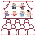 Pacynki pluszowe maskotki palczatki rodzinka teatrzyk zestaw kukiełek na palce 6 szt. Pacynki pluszowe maskotki palczatki rodzinka teatrzyk zestaw kukiełek na palce 6 szt.