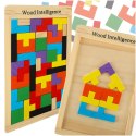 Puzzle drewniane układanka tetris klocki 40el. Puzzle drewniane układanka tetris klocki 40el.