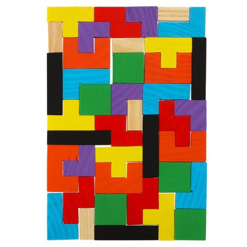 Puzzle drewniane układanka tetris klocki 40el. Puzzle drewniane układanka tetris klocki 40el.