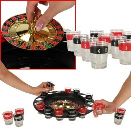 Imprezowa ruletka alkoholowa gra zestaw + kieliszki 16 szt.