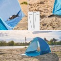 Namiot plażowy ogrodowy samorozkładający niebieski Namiot plażowy ogrodowy samorozkładający niebieski