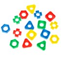 Klocki konstrukcyjne edukacyjne śruby montessori 30 elementów Klocki konstrukcyjne edukacyjne śruby montessori 30 elementów
