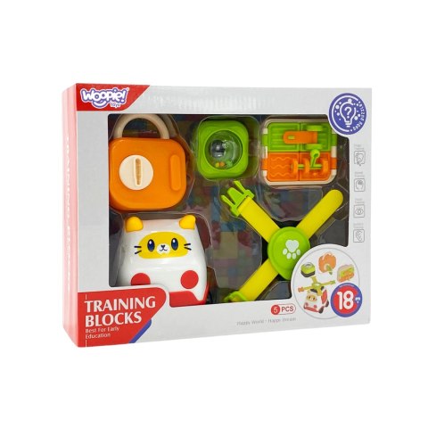 WOOPIE BABY Montessori Manipulacyjny Zestaw Konstrukcyjny Samochód Kotek 1 WOOPIE BABY Montessori Manipulacyjny Zestaw Konstrukcyjny Samochód Kotek 1