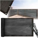 Osłona balkonowa LUARO mata maskująca siatka cieniująca na balkon taras 150g/m2 105x700cm UV + Trytytki Osłona balkonowa LUARO mata maskująca siatka cieniująca na balkon taras 150g/m2 105x700cm UV + Trytytki