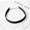 NASZYJNIK CHOKER SKÓRZANY - CZARNY N480CZ NASZYJNIK CHOKER SKÓRZANY - CZARNY N480CZ