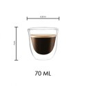 Szklanki termiczne 70ML do kawy zestaw 2szt SZK31ZESTAW2 Szklanki termiczne 70ML do kawy zestaw 2szt SZK31ZESTAW2