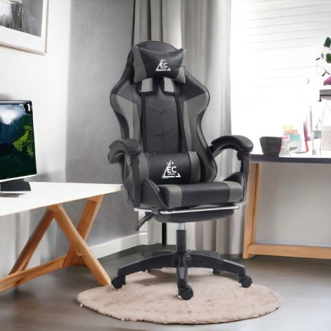 Fotel gamingowy obrotowy z podnóżkiem EC GAMING masażer KO24SZ Fotel gamingowy obrotowy z podnóżkiem EC GAMING masażer KO24SZ