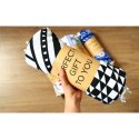 Ręcznik plażowy okrągły BOHO kwiaty i liście REC35WZ54 Ręcznik plażowy okrągły BOHO kwiaty i liście REC35WZ54