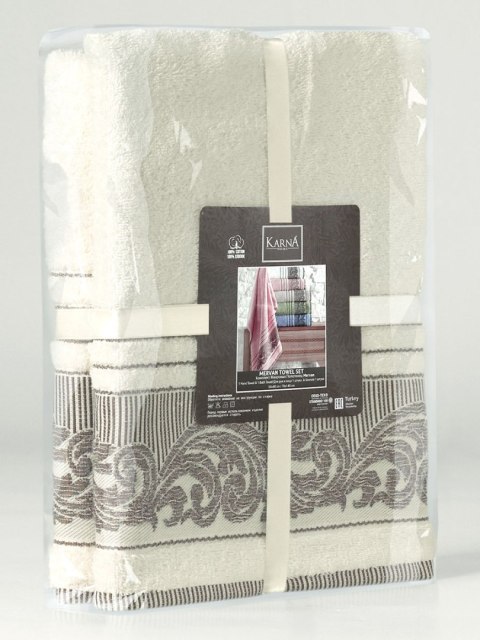 Ręcznik bawełniany frotte MERVAN/3735/cream 50x90+70x140 kpl. Ręcznik bawełniany frotte MERVAN/3735/cream 50x90+70x140 kpl.