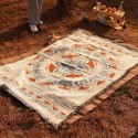 Koc BOHO pleciony, narzuta dwustronny frędzle 130x180cm KOC15WZ3 Koc BOHO pleciony, narzuta dwustronny frędzle 130x180cm KOC15WZ3