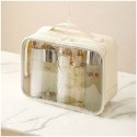 Kosmetyczka organizer na kosmetyki kremowa 26x20x11cm KS105WZ3 Kosmetyczka organizer na kosmetyki kremowa 26x20x11cm KS105WZ3