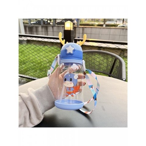 Butelka na wodę Bidon dziecięcy ze słomką 600 ML BD30N Butelka na wodę Bidon dziecięcy ze słomką 600 ML BD30N