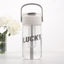 Butelka, bidon na wodę z koszyczkiem i słomką 800 ML Lucky BD36 Butelka, bidon na wodę z koszyczkiem i słomką 800 ML Lucky BD36