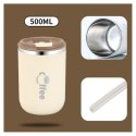 DUŻY POJEMNY KUBEK TERMICZNY ze słomką 500 ml TERMOS zamykany COFFE CUP07WZ1 DUŻY POJEMNY KUBEK TERMICZNY ze słomką 500 ml TERMOS zamykany COFFE CUP07WZ1