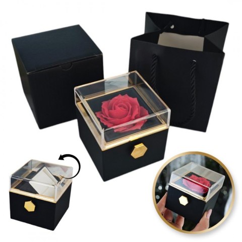 Pudełeczko Walentynkowe Rose Treasure Box na biżuterię mydlana Wieczna Róża Obrotowe PDOZ26CZ Pudełeczko Walentynkowe Rose Treasure Box na biżuterię mydlana Wieczna Róża Obrotowe PDOZ26CZ