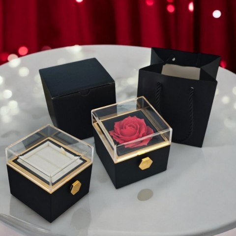 Pudełeczko Walentynkowe Rose Treasure Box na biżuterię mydlana Wieczna Róża Obrotowe PDOZ26CZ Pudełeczko Walentynkowe Rose Treasure Box na biżuterię mydlana Wieczna Róża Obrotowe PDOZ26CZ