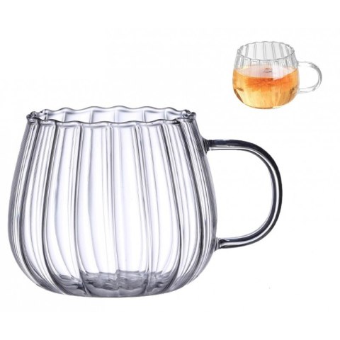 Filiżanka z falowanymi ściankami Ryflowana z uchem 400 ml 1szt SZK52 Filiżanka z falowanymi ściankami Ryflowana z uchem 400 ml 1szt SZK52