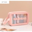 Kosmetyczka zestaw 3w1 przenośna kuferek 3 rozmiary etui pudrowy róż KS83R Kosmetyczka zestaw 3w1 przenośna kuferek 3 rozmiary etui pudrowy róż KS83R