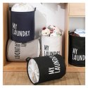 Organizer, pojemnik na zabawki, kosz na pranie 40 x 50 cm czarny OR111CZ Organizer, pojemnik na zabawki, kosz na pranie 40 x 50 cm czarny OR111CZ