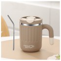 DUŻY POJEMNY KUBEK TERMICZNY ze słomką 480 ml TERMOS zamykany COFFE CUP17BR DUŻY POJEMNY KUBEK TERMICZNY ze słomką 480 ml TERMOS zamykany COFFE CUP17BR